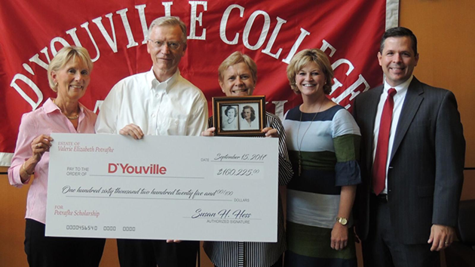 DâYouville Receives over $160,000 for Scholarships for Students in the Sciences