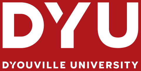 D'Youville University logo that reads DYU stacked on top of the words D'Youville University.