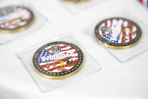 Image of the Coins for Vet Mal Coin Ceremony 