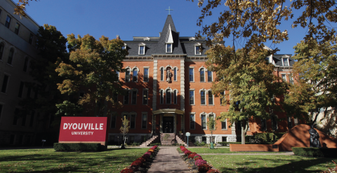 The Koessler Administration Building on Porter Avenue at D’Youville University