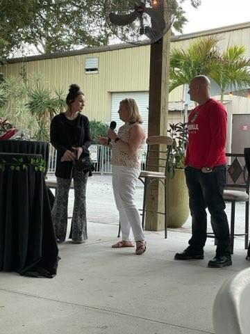 President Lorrie Clemo hosted an event for alumni in Sarasota Florida