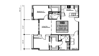 unit 103 2 bedroom