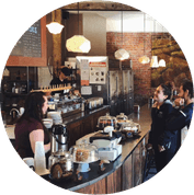 interior of coffee shop