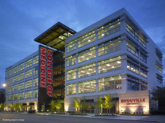 college of medicine building rendering