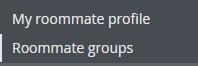 my roommate profile, roommate groups