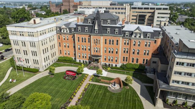 Airel view of D'Youville Campus 