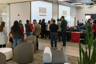 Prospect Students at the Hub at DYU Open House 